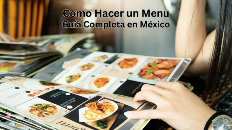como hacer un menu