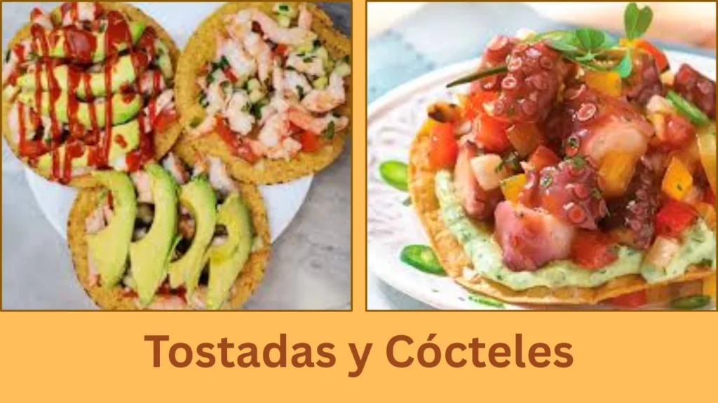contramar menu Tostadas y Cócteles
