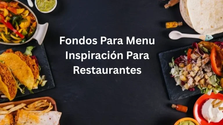 fondos para menu