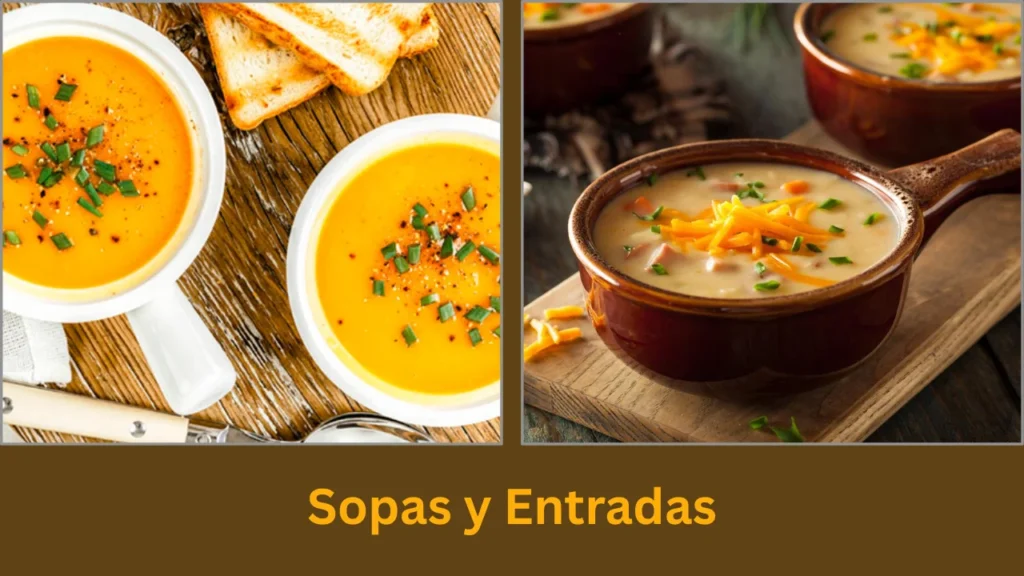 fondos para menu Sopas y Entradas