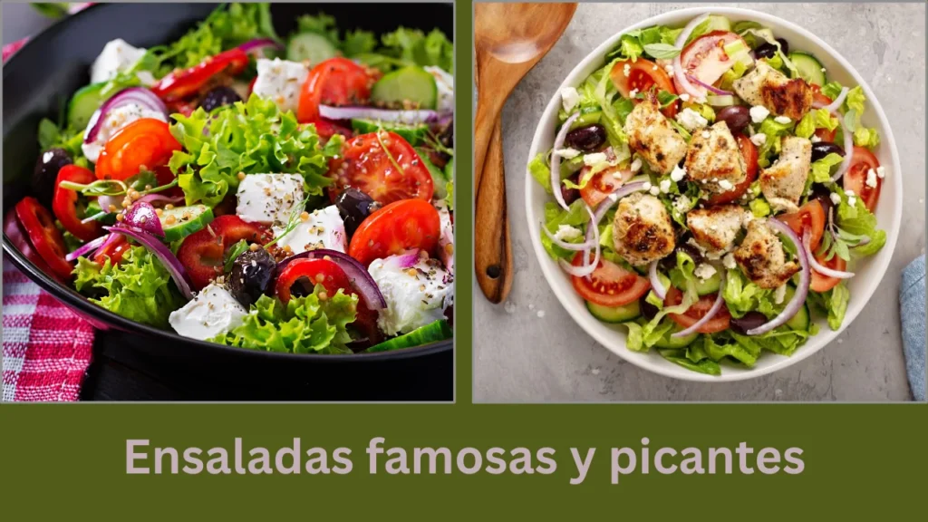green grass menu Ensaladas famosas y picantes