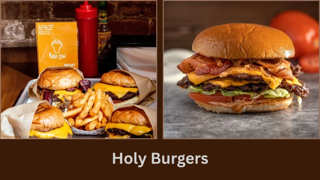 holy cow menu Holy Burgers