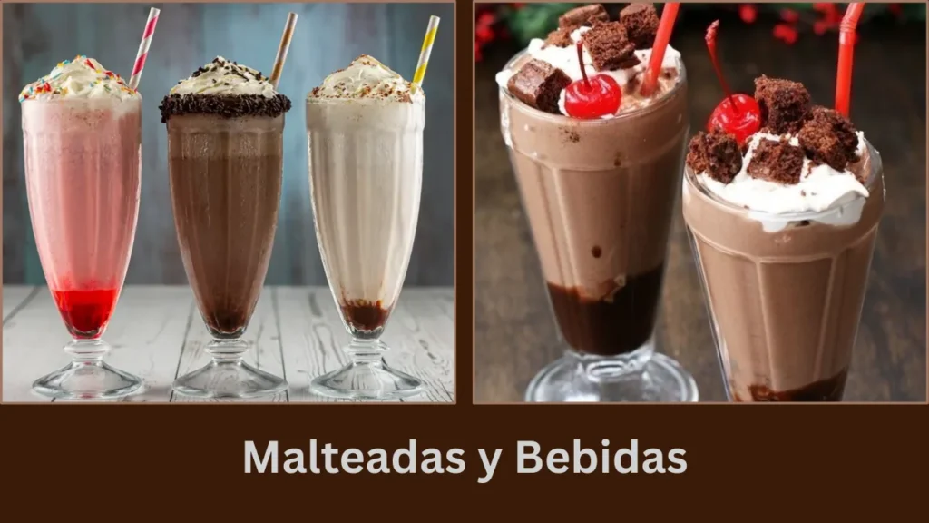 holy cow menu Malteadas y Bebidas