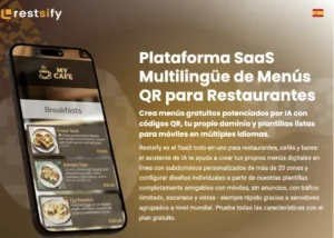 Restsify QR digital menus that are changing gastronomy