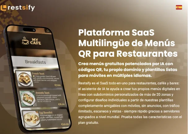 Restsify QR digital menus that are changing gastronomy