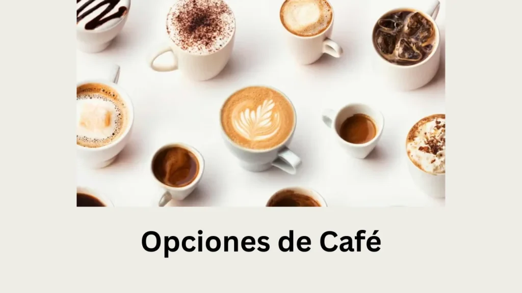 cafe garat Opciones de Café